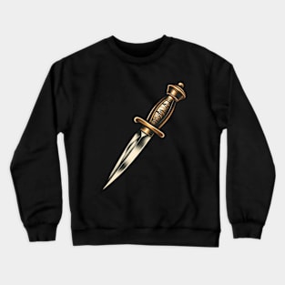 Traditional dagger tattoo Crewneck Sweatshirt